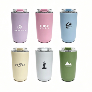 stainless steel travel <b>mug</b> 12oz 380ml Small sip-through lid Leak-proof custom <b>mug</b> Multiple color options insulated travel <b>mug</b> - Product Image 1