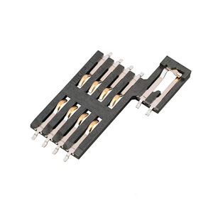 Mup 8 Pin Chuyển Đổi Smt Loại Đẩy Kéo <span class=keywords><strong>Sim</strong></span> Thẻ Kết Nối IC Thông Minh Chủ Thẻ Reader Cho Điện Thoại Di Động Điện Thoại Di Động - Product Image 2