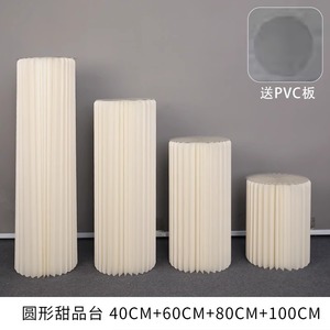 Papier colonne romaine pliant cylindre centre commercial fenêtre mise en page <span class=keywords><strong>gâteau</strong></span> support <span class=keywords><strong>mariage</strong></span> pliant pilier support <span class=keywords><strong>décoration</strong></span> - Product Image 3
