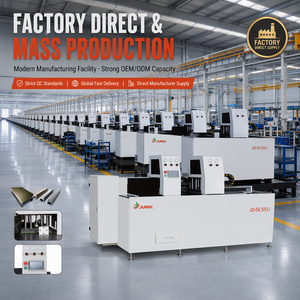 Scie à découper automatique CNC sans queue JUNDE à alimentation automatique, entraînée par un servomoteur, pour profilés de murs-rideaux en aluminium - Product Image 4