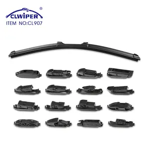 CLWIPER Multi-functional Boneless Car Windscreen Wiper Blade With 16 Adapters For Option