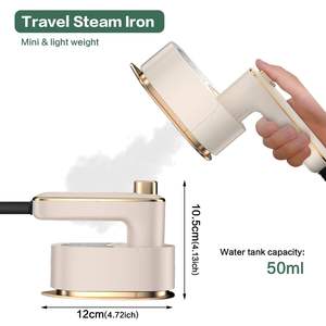 Plancha Eléctrica Portátil Mini con Salida de Vapor Continua, Suela de Acero Inoxidable, Anti-Quemaduras en Seco, para Uso Doméstico y al Aire Libre - Product Image 2