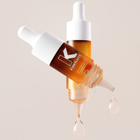 Emballage cosmétique OEM de couleur personnalisée 10ml 15ml flacon de pressage en plastique sérum compte-gouttes seringue cosmétique pour liquide