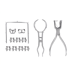 Kit de 12 pinces à diaphragme dentaire manuelles en acier inoxydable, certifiées CE, qualité supérieure, pour chirurgie et restauration dentaire - Vente chaude - Product Image 1