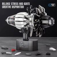 Reobrix 33018 2025 Nuevo MOC City, Ensamblaje de Motor de Avión, Modelo Educativo DIY para Niños, Regalos de Cumpleaños, Juego de Bloques de Construcción