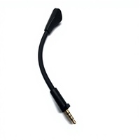 Microphone de remplacement en gros de 15 cm pour ASUS ROG Delta S Animate Core, micro de jeu Plug and Play plaqué or 3,5 mm à 4 pôles
