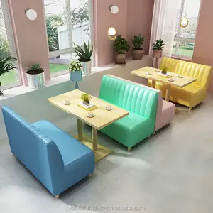 Mobiliário moderno jantar do restaurante conjunto tabelas de madeira sólida e cadeiras