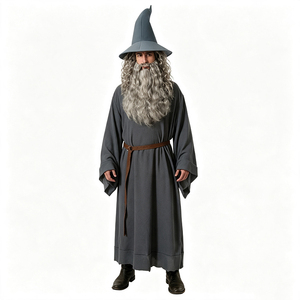 Disfraz de <span class=keywords><strong>Beetlejuice</strong></span> para Adultos, Traje de Blazer y Pantalones a Rayas Verticales Blancas y Negras para Hombre, Disfraz de Halloween para Fiesta de Cosplay - Product Image 1