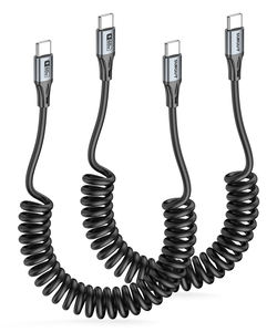 Cable de Datos Retráctil de Aluminio SUNGUY Tipo-C de 60W 3A con Carga Rápida para Teléfono, Laptop, Banco de Energía, Auto, con Logotipo Personalizable - Product Image 1