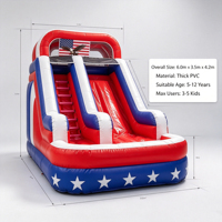 Castillo Inflable con Tobogán, Equipo de Juegos Grande para Exteriores, Suministro Directo de Fábrica, Alquiler para Fiestas