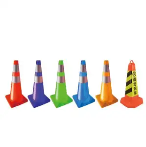 יצרן 300*210*210 מ "מ גביעי בטיחות Pvc cones תנועה עם מחזיר אור