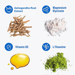 Bolsas de Mezcla de Bebida en Polvo de Magnesio, Suplemento de Apoyo para el Sueño con Electrolitos, L-Teanina, Ashwagandha, Vitamina D3, Sin Azúcar - Product Image 4