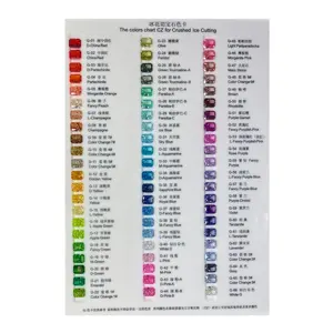 Fancy gems high quality cz artificial gems multi-coloured loose gemstone crushed ice cut cubic zirconia color chart