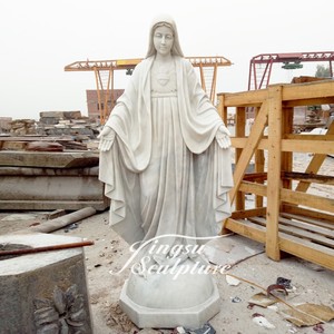 Décoration catholique marbre statue de la vierge marie en ventes - Product Image 1