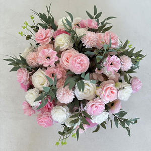 Customized <b>White</b> <b>Artificial</b> Rose <b>Flower</b> Ball Big Wedding Centerpiece Decoration Preserved Feature Valentine's Day - Product Image 5