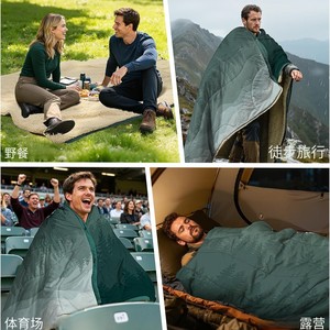 Custom Printed Outdoor Camping <b>Blanket</b> Fleece Warm Portable Rectangle Landscape Pattern Spring Autumn <b>Picnic</b> Mat - Product Image 2