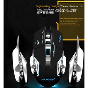Forev Wireless Gaming <b>Mouse</b> With Rechargeable Battery Led Light Professional Esports Design - Product Image 3