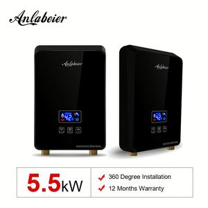 220V 230V 240V Calentador de agua eléctrico Montado en la pared Hogar Comercial Fácil instalación Inglés para ducha Lavado Plástico limpio - Product Image 5