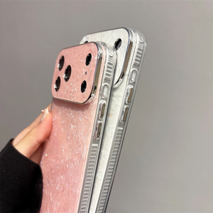 Funda de Teléfono Original Convertida en Forma de Concha Marina para iPhone 17 16 15 Pro Max, Carcasa Iridiscente con Textura Degradada Brillante - Product Image 6