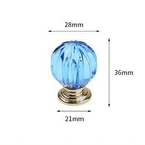Colored <strong>Knobs</strong> for Living Room <strong>Bedroom</strong> Other Spaces-Glass Acrylic Wardrobe Drawer Dresser Bathroom Hotel Apartment Dining - Product Image 2