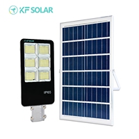 KFSOLAR Lampadaire Solaire Complet IP65 en Alliage d'Aluminium pour Jardin et Parking