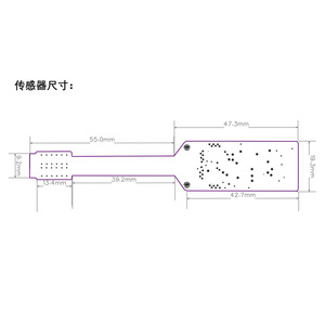 Sensor de Presión Táctil Capacitivo Modelo 2, Sensor de Presión Absoluta, 55.0 mm de Longitud, Alta Sensibilidad, Multicanal - Product Image 1