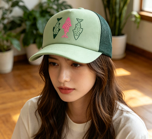 5 Panel Trucker <b>Hat</b> Fish Print Mesh Back Snapback Blank Customizable for <b>Men</b> Women Outdoor <b>Summer</b> Low MOQ Fast Dispatch - Product Image 1