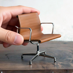 Collection artisanale Mini Musée 1954 pour chaise de <span class=keywords><strong>bureau</strong></span> <span class=keywords><strong>Eames</strong></span>, mobilier miniature 1/6 pour maison de poupée - Product Image 4