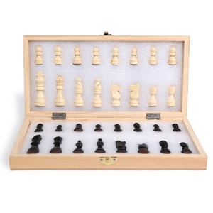 Nuovi Arrivi: Scacchiera Pieghevole in Legno, <span class=keywords><strong>Gioco</strong></span> da Viaggio Portatile, <span class=keywords><strong>Gioco</strong></span> Educativo Interattivo da Tavolo - Product Image 4