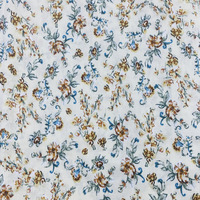 Style pastoral pur coton imprimé tissu 125g Guangzhou coton pour vêtements pour femmes tissé Dobby pour chemises costumes robes
