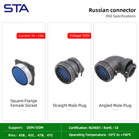 2PTTP60 Konektor MIL Spesifikasi Rusia Kotak Receptacle Listrik Tahan Air Industri Plug P60J4Q P60K5Q P60K4S P60J5S P60K5A P60J4A