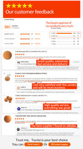 TIANLEICORK Palline da Yoga a Forma di Arachide in Legno e Sughero, Ecologiche, Naturali, Durevoli, Antiscivolo, con Logo Personalizzato - Product Image 5