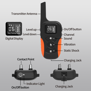 <span class=keywords><strong>Collar</strong></span> de choque Nuevos productos para perros 2024 <span class=keywords><strong>Collar</strong></span> de entrenamiento para perros con control remoto <span class=keywords><strong>Collar</strong></span> de ladridos para perros Rango de 1000 pies inofensivo - Product Image 4