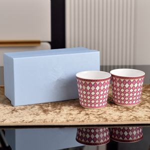 Ensemble de tasses à lait en porcelaine osseuse écologique de haute qualité européenne pour les cadeaux de luxe pour la famille et les mariages - Product Image 3
