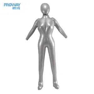 Pvc Goedkope Dummy Fabriek Groothandel Full Body Size Opblaasbare Mannequin Vrouwelijke Opknoping Mannequin Vrouwelijke