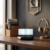 Lampe LED à lévitation magnétique 3D Dollar, contrôle tactile ABS, blanc chaud moderne pour chambre à coucher