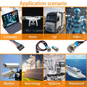 Maßgefertigter Elektronischer Schalter LED-Licht Computer DuPont Momentaner Metall-Druckknopfschalter mit Kabelbaum - Product Image 6