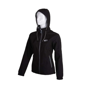 Chaqueta Polar Bonded para mujer Ropa de abrigo de satén de gran tamaño negra con cuello de piel de oveja PU y capucha Logotipo personalizado Longitud corta - Product Image 1