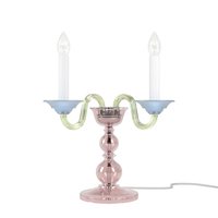 Lampe de table design moderne en verre coloré fait main en forme de chandelier pour la maison, la villa, l'hôtel, la chambre et le salon