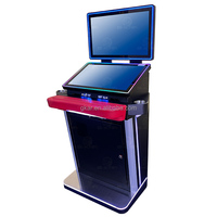 Mesin Video Game USA Online Software Skill Cabinet Layar Sentuh Ganda 23,8 Inci Berdiri dengan Rangka Logam