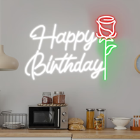 Lampu LED Neon Silikon Kustom |   Dekorasi Pesta Ulang Tahun Tahan Air untuk Luar Ruangan & Ornamen Latar Belakang Pesta yang Tak Terlupakan