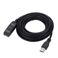 Câble d'extension USB 3.0 avec chipsets Amplificateur de signal Plug and Play Câble d'extension USB Type A mâle vers A femelle répéteur actif
