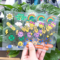 Ningbo Skyline Custom No Powder Falling Glitter Powder Film Producto impreso biodegradable Hoja de pegatinas personalizada