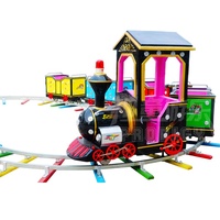 Tren de Juguete para Parque de Atracciones, Mini Tren de Fibra de Vidrio, Venta Directa de Fábrica