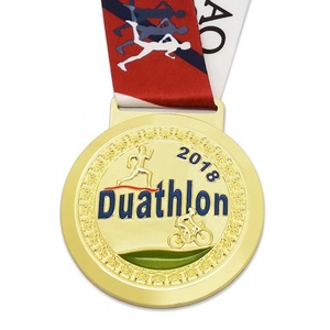 Medalla Deportiva Metálica 3D de Diseño Personalizado al por Mayor de Oneway, Trofeos Personalizados, Premio de Oro para Triatlón, Medalla de Duatlón - Product Image 2