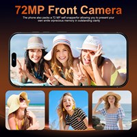 Teléfono Móvil Desbloqueado YPORANGE Luxury I17 Pro Max, 16GB+1TB, Octa Core, Versión Global 4G, Doble SIM, 8000mAh, 108MP
