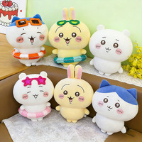 Bouée gonflable en gros, peluche Chiikawa, poupée Hachiware Usagi, jouet en peluche, coussin rouge populaire, cadeau d'anniversaire