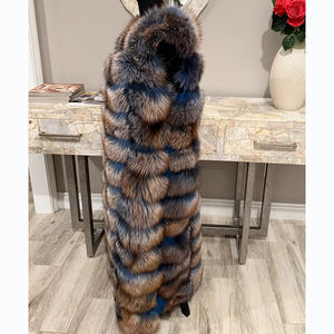 معطف فرو ثعلب فاخر طبيعي 100% متعدد الألوان بالجملة - Product Image 3