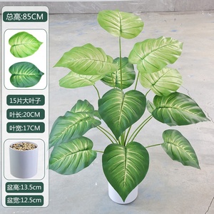 Plante verte artificielle <span class=keywords><strong>à</strong></span> 15 têtes, feuille de Monstera, pour décoration murale, <span class=keywords><strong>maison</strong></span>, showroom, mariage, accessoires de photographie, vente en gros - Product Image 3