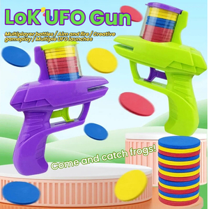 Vente en gros de jeux interactifs <span class=keywords><strong>d</strong></span>'<span class=keywords><strong>extérieur</strong></span> pour enfants, pistolets en mousse EVA, lanceurs de soucoupes volantes, jouets en plastique, mini lanceurs de soucoupes volantes, pistolets à balles souples - Product Image 3